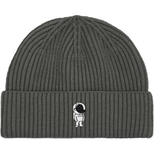 imageDALIX Astronaut Fisherman Beanie Hat Winter Knit Cuffed Watch Cap MensAsphalt Gray