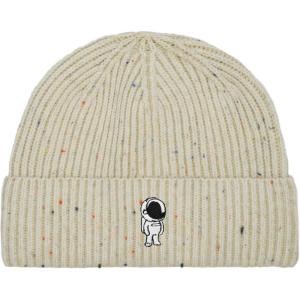 imageDALIX Astronaut Fisherman Beanie Hat Winter Knit Cuffed Watch Cap MensBeige