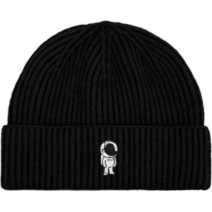 imageDALIX Astronaut Fisherman Beanie Hat Winter Knit Cuffed Watch Cap MensBlack
