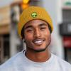 imageDALIX Alien Fisherman Beanie Hat Winter Knit Cuffed Watch Cap MensMustard
