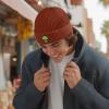 imageDALIX Alien Fisherman Beanie Hat Winter Knit Cuffed Watch Cap MensRust