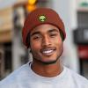 imageDALIX Alien Fisherman Beanie Hat Winter Knit Cuffed Watch Cap MensRust