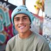 imageDALIX Chill Touch Embroidered Skeleton Winter Beanie Hat Knit Cap Cold Weather MensBaby Blue