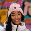 imageDALIX Chill Touch Embroidered Skeleton Winter Beanie Hat Knit Cap Cold Weather MensPink