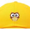 imageDALIX Cute Owl Embroidered Dad Cap Cotton Baseball Hat WomenGold