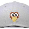 imageDALIX Cute Owl Embroidered Dad Cap Cotton Baseball Hat WomenGray