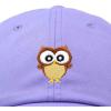 imageDALIX Cute Owl Embroidered Dad Cap Cotton Baseball Hat WomenLavender