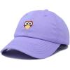 imageDALIX Cute Owl Embroidered Dad Cap Cotton Baseball Hat WomenLavender