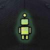 imageDALIX Robot Embroidered Glow in The Dark Hat Dad Hat Cotton Baseball CapBlack