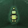 imageDALIX Robot Embroidered Glow in The Dark Hat Dad Hat Cotton Baseball CapDark Green