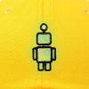 imageDALIX Robot Embroidered Glow in The Dark Hat Dad Hat Cotton Baseball CapGold