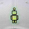 imageDALIX Robot Embroidered Glow in The Dark Hat Dad Hat Cotton Baseball CapGray