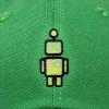 imageDALIX Robot Embroidered Glow in The Dark Hat Dad Hat Cotton Baseball CapKelly Green
