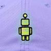 imageDALIX Robot Embroidered Glow in The Dark Hat Dad Hat Cotton Baseball CapLavender