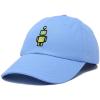 imageDALIX Robot Embroidered Glow in The Dark Hat Dad Hat Cotton Baseball CapLight Blue