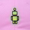 imageDALIX Robot Embroidered Glow in The Dark Hat Dad Hat Cotton Baseball CapLight Pink