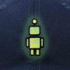 imageDALIX Robot Embroidered Glow in The Dark Hat Dad Hat Cotton Baseball CapNavy Blue