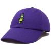imageDALIX Robot Embroidered Glow in The Dark Hat Dad Hat Cotton Baseball CapPurple