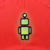 imageDALIX Robot Embroidered Glow in The Dark Hat Dad Hat Cotton Baseball CapRed