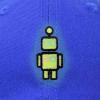 imageDALIX Robot Embroidered Glow in The Dark Hat Dad Hat Cotton Baseball CapRoyal Blue