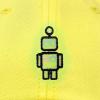 imageDALIX Robot Embroidered Glow in The Dark Hat Dad Hat Cotton Baseball CapYellow