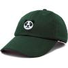 imagePanda Face On A Hat Mens Womens Embroidered Baseball CapDark Green