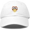 imageDALIX Cute Owl Embroidered Dad Cap Cotton Baseball Hat WomenWhite