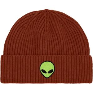 imageDALIX Alien Fisherman Beanie Hat Winter Knit Cuffed Watch Cap MensRust