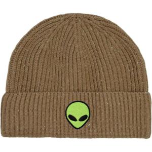 imageDALIX Alien Fisherman Beanie Hat Winter Knit Cuffed Watch Cap MensTan