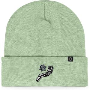 imageDALIX Chill Touch Embroidered Skeleton Winter Beanie Hat Knit Cap Cold Weather MensLight Green
