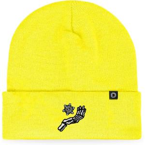 imageDALIX Chill Touch Embroidered Skeleton Winter Beanie Hat Knit Cap Cold Weather MensNeon Yellow