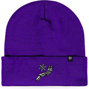 imageDALIX Chill Touch Embroidered Skeleton Winter Beanie Hat Knit Cap Cold Weather MensPurple