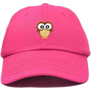 imageDALIX Cute Owl Embroidered Dad Cap Cotton Baseball Hat WomenHot Pink