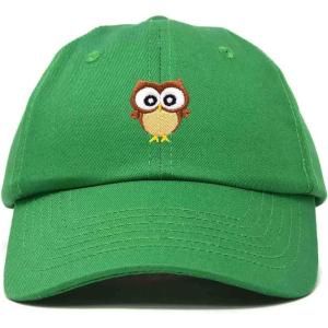 imageDALIX Cute Owl Embroidered Dad Cap Cotton Baseball Hat WomenKelly Green