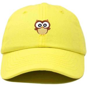 imageDALIX Cute Owl Embroidered Dad Cap Cotton Baseball Hat WomenMinion Yellow