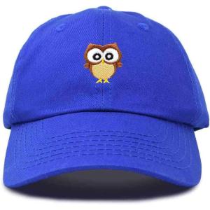 imageDALIX Cute Owl Embroidered Dad Cap Cotton Baseball Hat WomenRoyal Blue