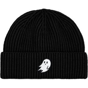 imageDALIX Mens Ghost Fisherman Beanie Hat Winter Knit Cuffed Watch CapBlack
