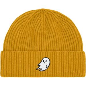 imageDALIX Mens Ghost Fisherman Beanie Hat Winter Knit Cuffed Watch CapMustard