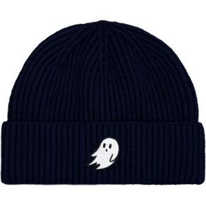 imageDALIX Mens Ghost Fisherman Beanie Hat Winter Knit Cuffed Watch CapNavy Blue
