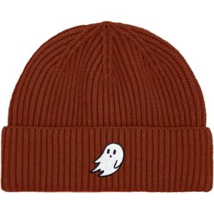 imageDALIX Mens Ghost Fisherman Beanie Hat Winter Knit Cuffed Watch CapRust