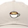 imageDALIX Cappuccino Hat Coffee Cup Womens Baseball CapBeige