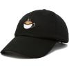 imageDALIX Cappuccino Hat Coffee Cup Womens Baseball CapBlack