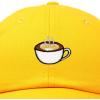 imageDALIX Cappuccino Hat Coffee Cup Womens Baseball CapGold