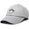 imageDALIX Cappuccino Hat Coffee Cup Womens Baseball CapGray