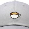 imageDALIX Cappuccino Hat Coffee Cup Womens Baseball CapGray