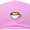 imageDALIX Cappuccino Hat Coffee Cup Womens Baseball CapLight Pink