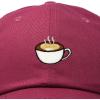 imageDALIX Cappuccino Hat Coffee Cup Womens Baseball CapMaroon