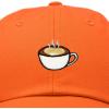 imageDALIX Cappuccino Hat Coffee Cup Womens Baseball CapOrange