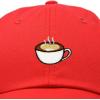 imageDALIX Cappuccino Hat Coffee Cup Womens Baseball CapRed