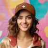 imageDALIX Cappuccino Hat Coffee Cup Womens Baseball CapWashed Orange